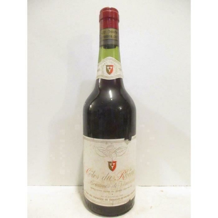 beaumes de venise cave des vignerons rouge 1985 - rhône