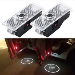 2 Pièces LED Voiture Porte Bienvenue Logo Marque De Voiture 3D Ombre Lumière pour BMW
