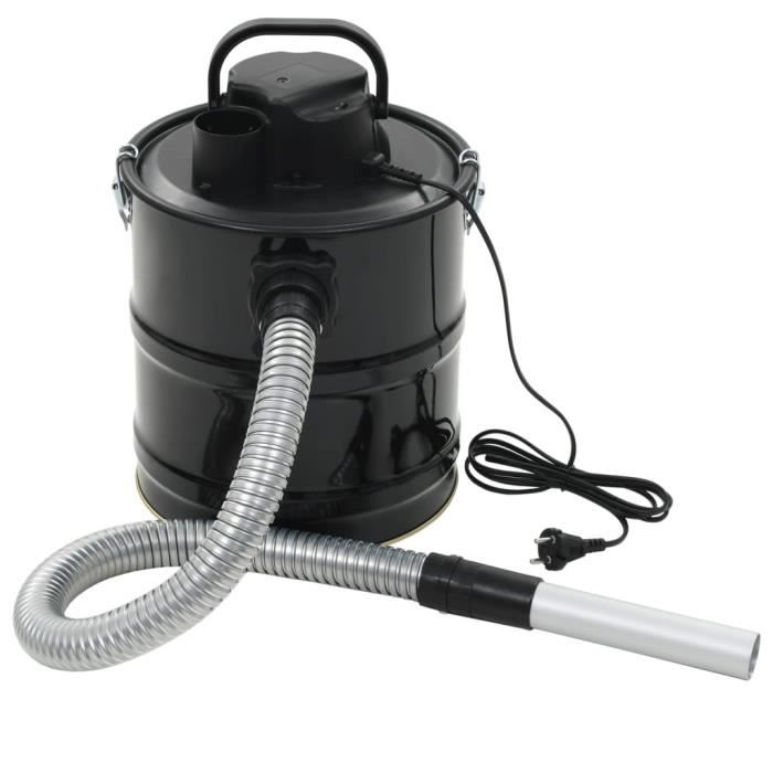 Aspirateur à cendres avec filtre HEPA 1000 W 20 L Noir