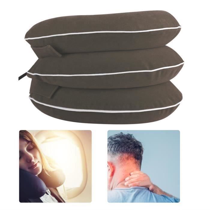 Collier cervical gonflable (gris)