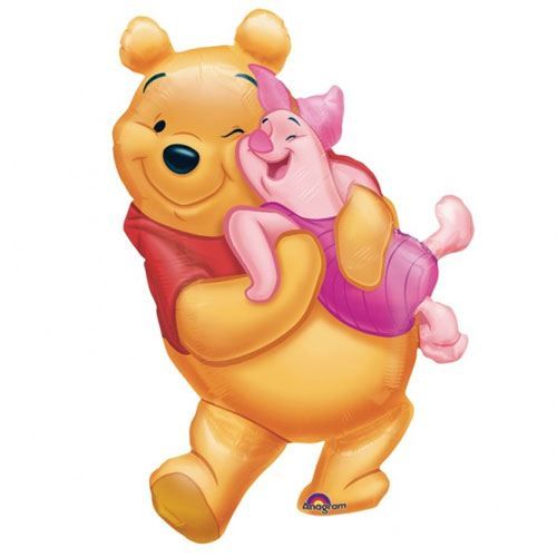 Ballon Winnie et Porcinet Non Gonflé