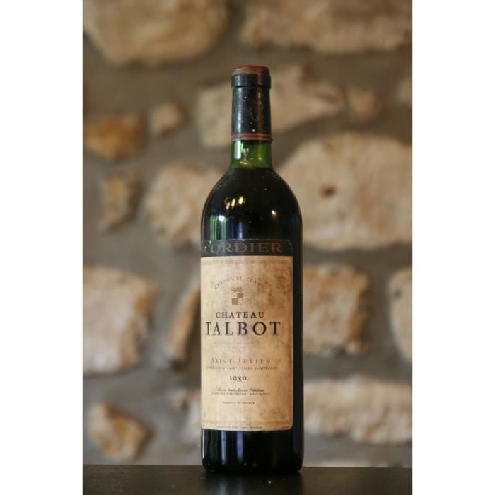 Vin rouge, Château Talbot 1980 Rouge