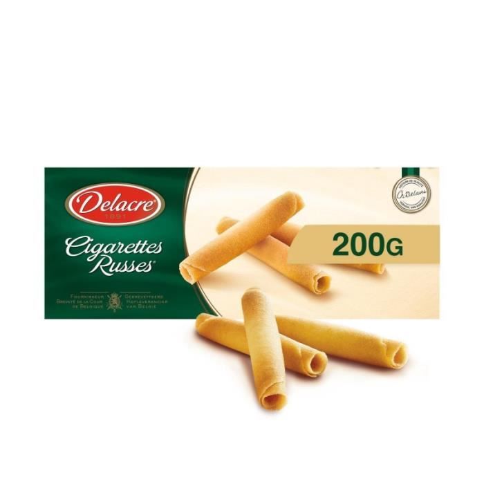 DELACRE - Cigarettes Russes 200G - Lot De 4