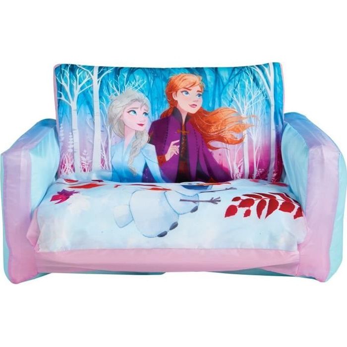 Disney La Reine des Neiges - Mini canapé convertible - canapé-lit gonflable pour enfants