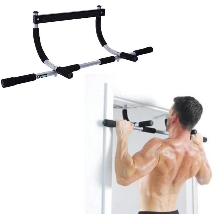 Barres de Traction Barre de Fitness Fixation plafond Exercices Pull Up Bar HB031