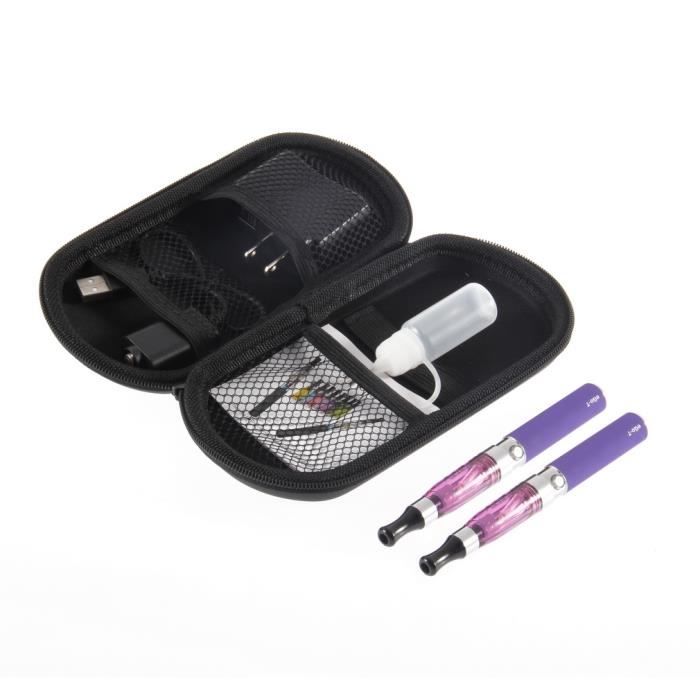 Atomiseur Ego Ce4 1100Mah Ego-T Batterie Zipper Carry Case Cigarette Électronique,Violet