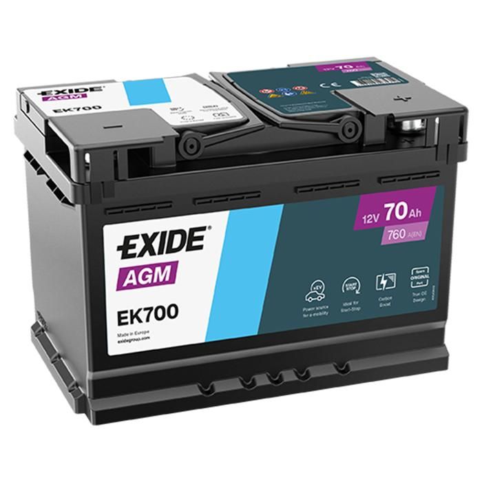 Batterie de démarrage EXIDE EK700