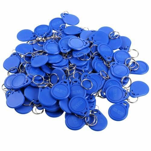 UHPPOTE 100 pièces 125 KHz RFID EM4100 contrôle d'accès d'entrée de porte étiquettes d'identification de proximité porte-clés jetons