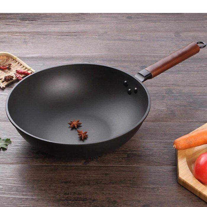 Grand Wok Antiadhésif D&W Deane & White 28cm (12 Pouces) Avec Couvercle, Neuf, Qualité Pro