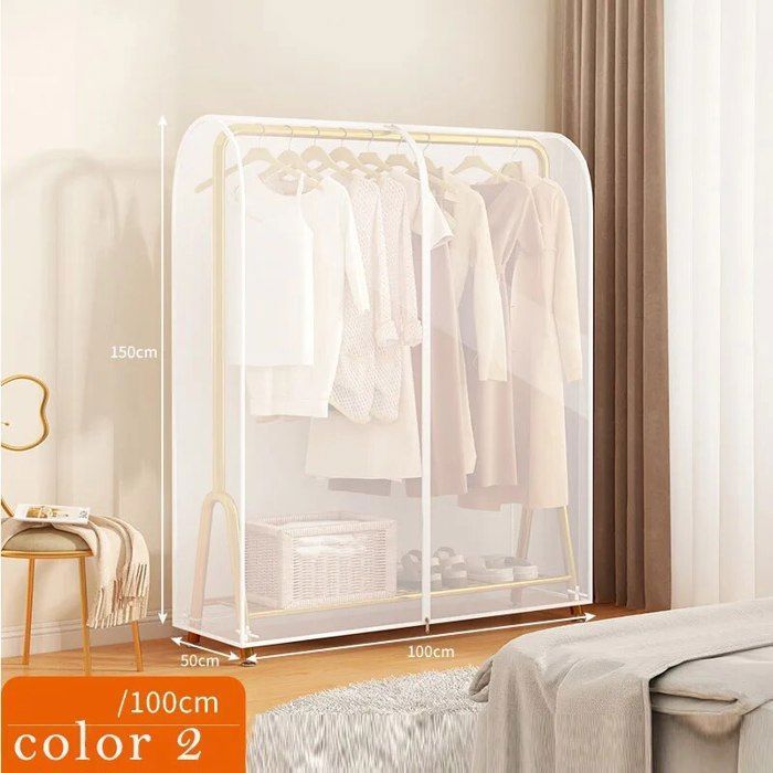 Housse De Rangement Étanche 3D à Fermeture Éclair Pour Vêtements - Grande Taille 60x50x110 Cm