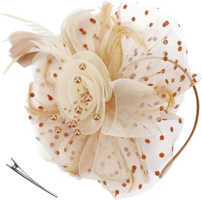 Chapeau Fascinateur (fascinator) En Feutre De Laine D'Australie Pour Femmes - Rose Avec Nœud - Taille Unique