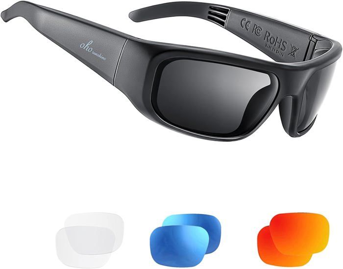 OhO Smart GlassesSafety Glasses with Bluetooth SpeakerIndoorOutdoor UV ...