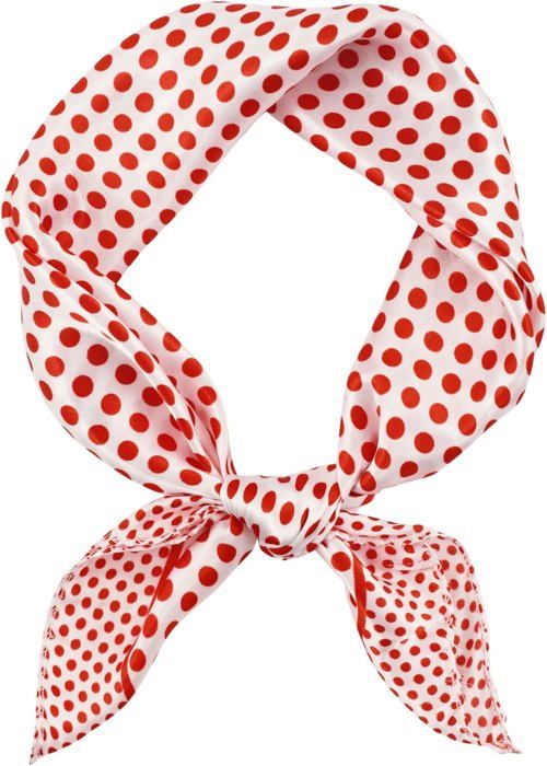 Foulard Carré Kookaï – Soie, Motif Glaces, Bleu, Style Gavroche, Vintage