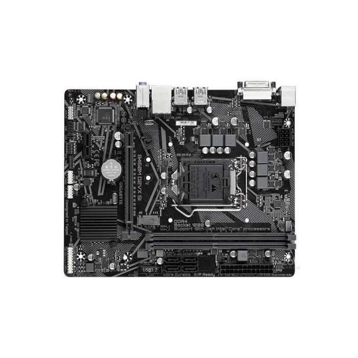 Carte mère GIGABYTE B460M D2VX SI Intel B460 Socket LGA1200 2xDDR4 SDRAM 64GB Micro ATX - Gigabyte