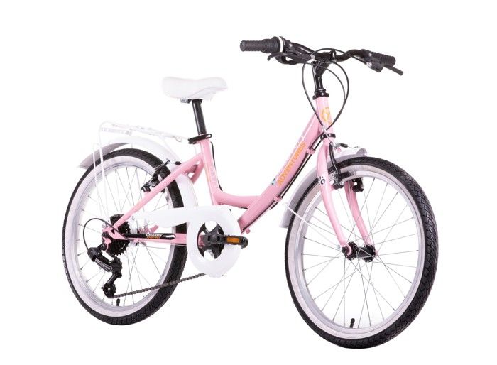 Velo enfant 20 fille 6 vitesses derailleur Shimano Freins V Brake equipement City Taille 1.20m 1.40m Cdiscount Sport