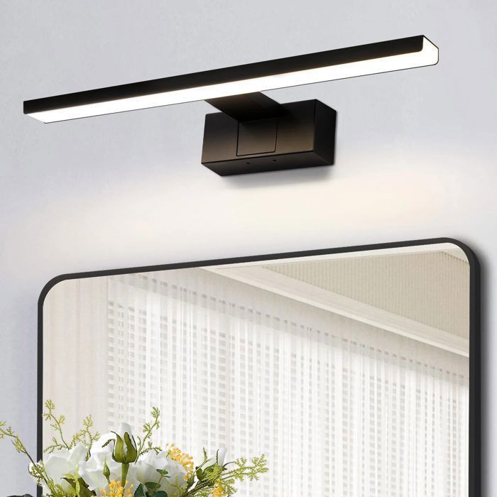 NETTLIFE Applique murale LED pour miroir de salle de bain - 1250 lm 60 cm 4000 K 12 W indice de protection IP44