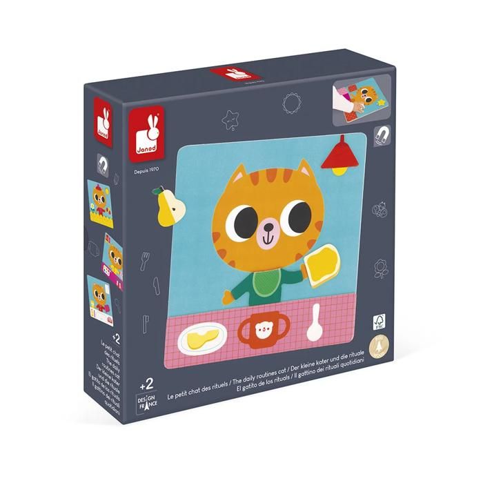 Janod - Jeu Les Routines et Rituels de la Journée - Tableau Educatif Magnétique - Organiser Son Quotidien - 7 Cartes Educatives Modèles - 1 Plateau Magnétique - 30 Magnets - Dès 2 Ans - J05446 Janod - Jeu Les Routines et Rituels de la Journée - Tableau Educatif Magnétique - Organiser Son Quotidien - 7 Cartes Educatives Modèles - 1 Plateau Magnétique - 30 Magnets - Dès 2 Ans - J05446