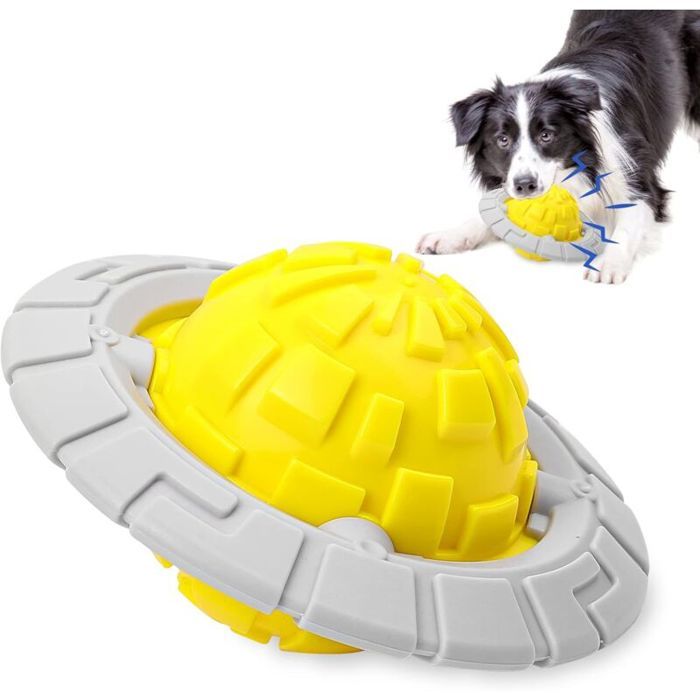 Comparer les prix de Jouet à mâcher indestructible pour chien jouet couinant avec balle sonore jouet interactif pour chien adapté aux chiens de pe