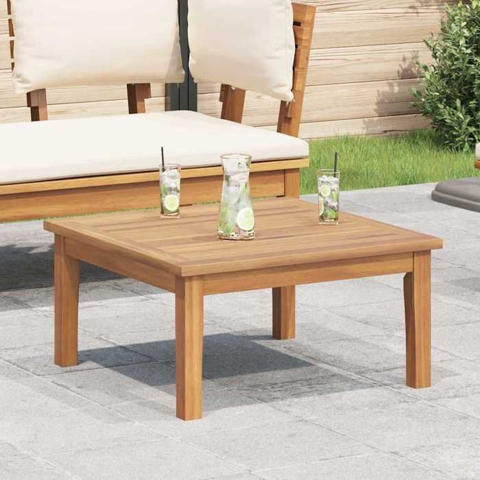 vidaXL Table de jardin bois de teck massif - vue 2