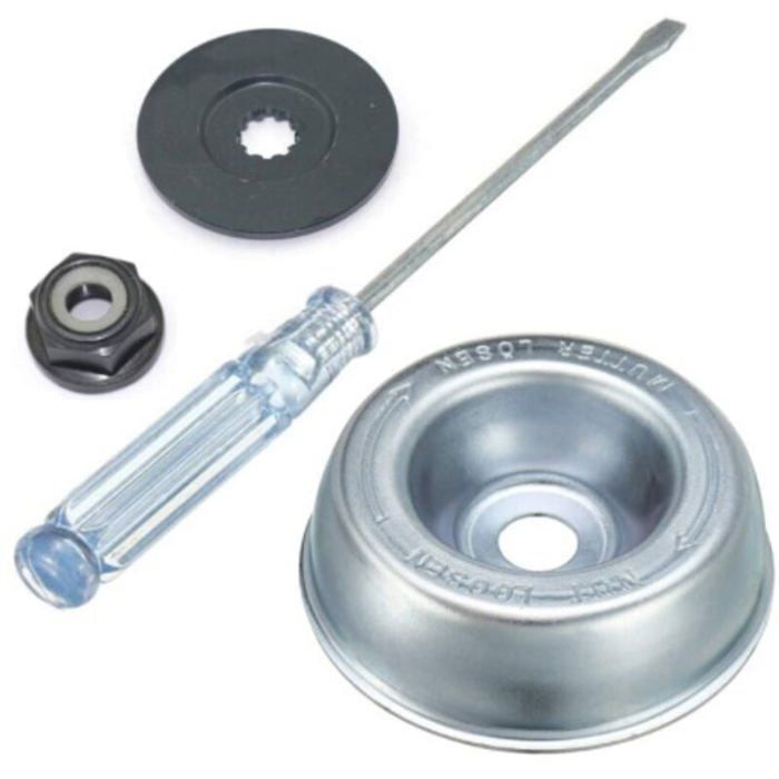 Kit dentretien tête débroussailleuse - PZCC - Stihl Echo - 4 pièces - Acier au carbone - Compatible Husqvarna/Stihl/Ego