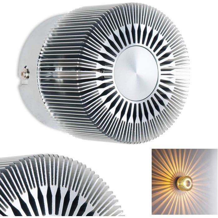 Projecteur LED tournesol - lumière chaude 3 W - avec effets lumineux
