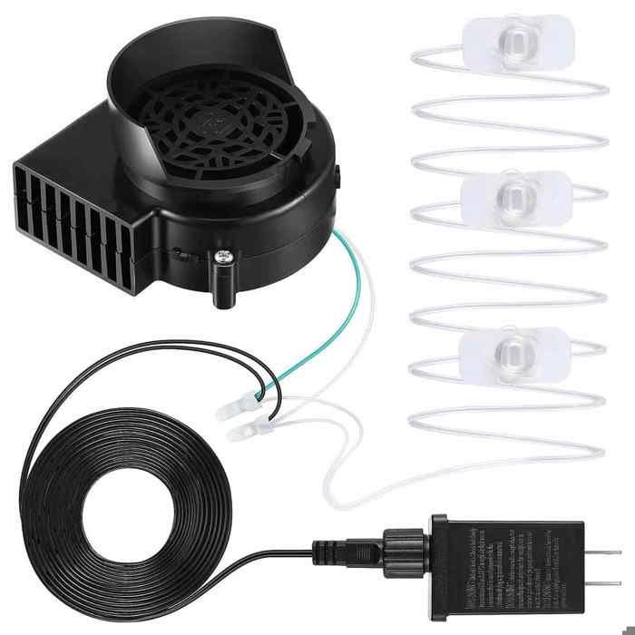Souffleur gonflable Augper rechange + guirlande LED pour décorations jardin Halloween/Noël intérieur/extérieur Label
