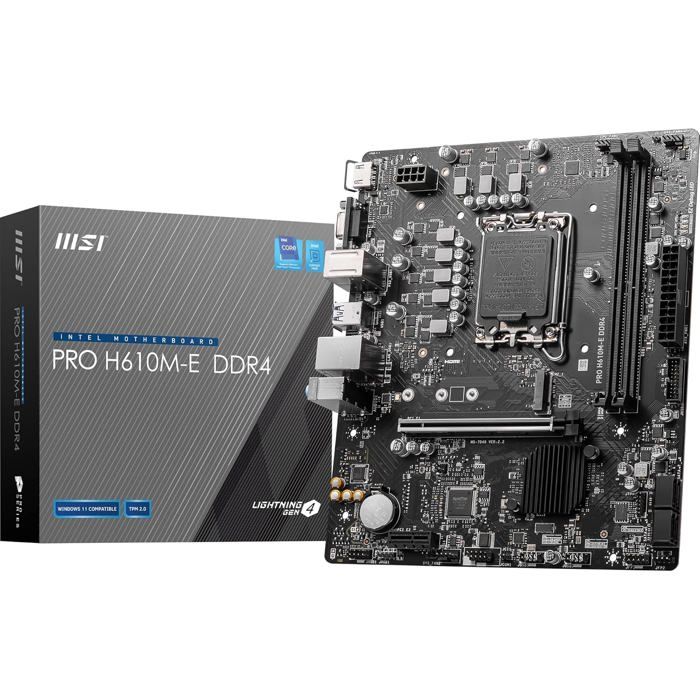 MSI Pro H610M-E DDR4 Micro-ATX LGA1700