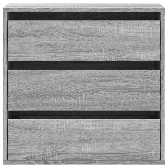 Moderne Commode dangle BURKE MEUBLE BAS sonoma gris 60x41x58 cm bois dingénierie AA3185