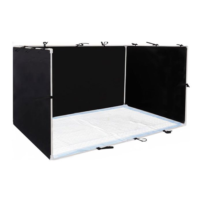 Support pour Tapis DApprentissage de la Propreté pour Chien avec Bords Hauts - Bac à Litière Pliable Anti-Éclaboussures 89 cm X 74