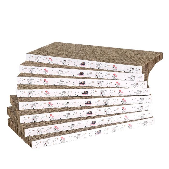 8 en 1 Grattoir pour Chat Grattoir en Carton Réversible Carton Durable et Recyclable Grattoir Premium Adapté pour Que Les GRIFFOIR