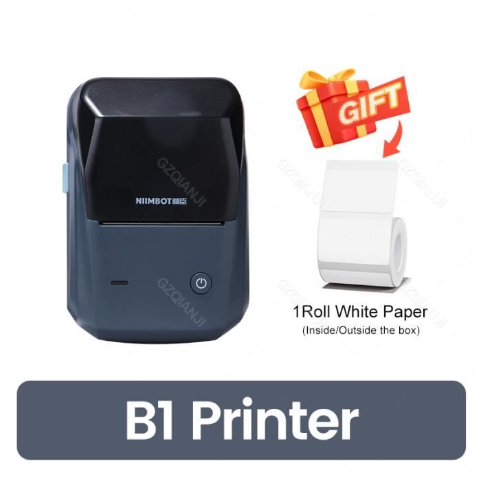 Imprimante à étiquettes NIIMBOT B1 | Bluetooth, Portable | Pour Bureau, Organisation, Rangement