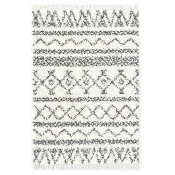 Tapis motif berbère - Azilal - Rouge - 80 x 150 cm - Maison