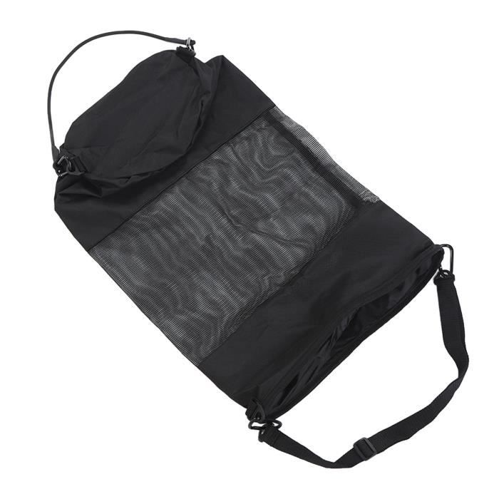 Sac De Rangement En Maille Pour Kayak, Pêche Ou Bateau - 44x35cm - Nylon Noir