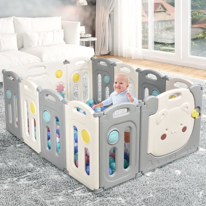 Costway Parc Bebe 12 Elements Pliable En Plastique Et Sans Bpa Avec Tableau D Activite Et Porte Barriere Securite Enfant Cdiscount Puericulture Eveil Bebe Costway Parc Bebe 12 Elements Pliable En Plastique Et Sans Bpa Avec Tableau D Activite Et Porte Barriere Securite Enfant Cdiscount Puericulture Eveil Bebe