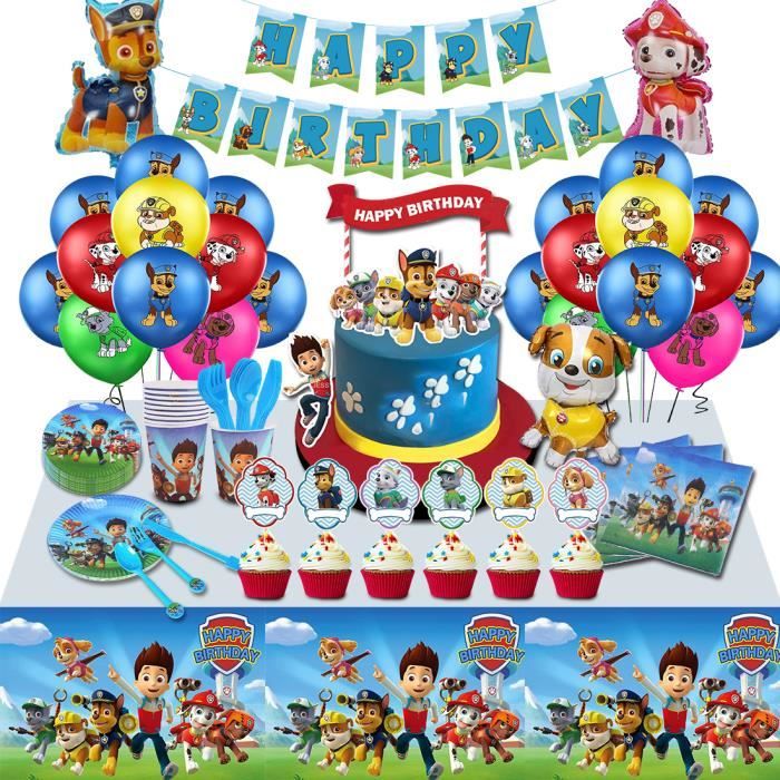 Assiette Anniversaire Pat Patrouille Cdiscount