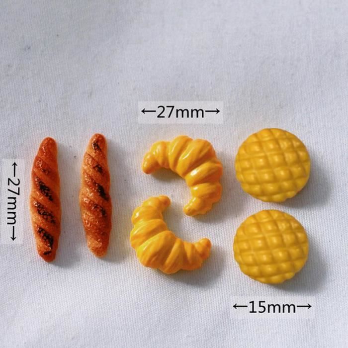 10 Miniatures Biscuits Boulangerie échelle 1:12 - Maison De Poupée - Résine - Neuf