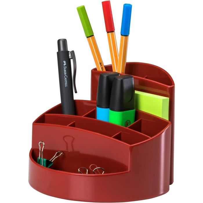 Boîte De Rangement De Bureau Kawaii, Pot à Crayons Pour Enfants Avec Deux Tiroirs, Décoration De Rangement De Bureau D'étudiant Créative Multifonctionnelle Pour Filles,Rose