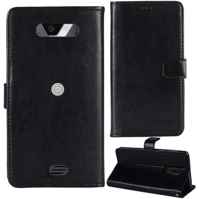 Housse Rabat Antichoc Pour Crosscall Core-Z5 - Étui Protection En Cuir Synthétique