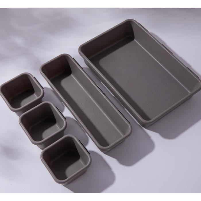 Organisateur De Tiroir Boite De Rangement En Plastique Lot De 8 Pour Cuisine Bureau Maison Organisateur De Maquillage Commode Achat Vente Organisateur De Tiroir Organisateur De Tiroir Boite Cdiscount