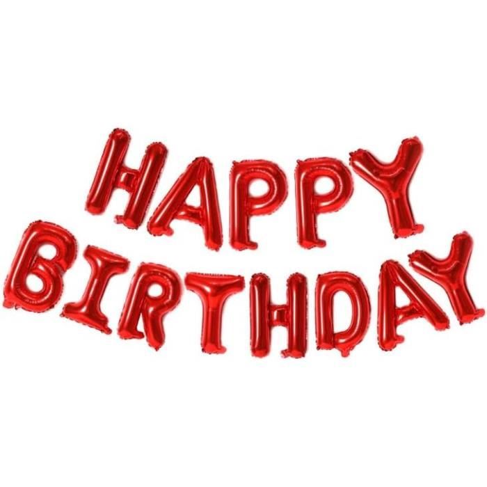 SAVITA Bannière Anniversaire Jeu Vidéo – Décoration Rétro Happy Birthday Rouge Bleu Cartoon Pour Gamers