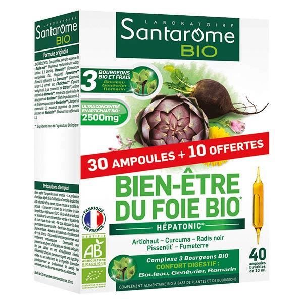 Complexe Foie Bio ONATERA - Lot De 2 X 20 Ampoules Détox & Bien-être Hépatique - DLU 04/28