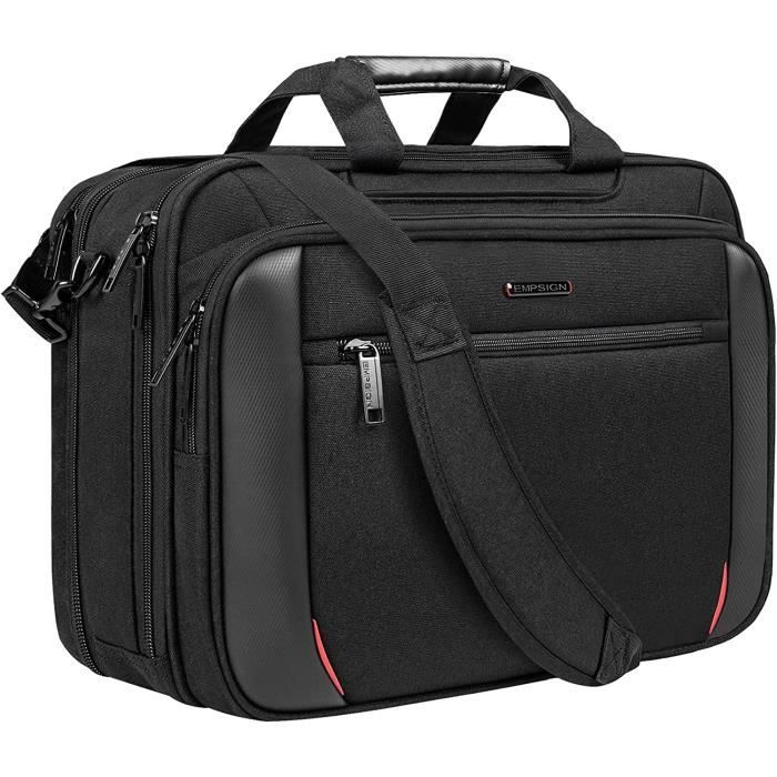 EMPSIGN Sacoche pour ordinateur portable 17,3 Sac PC Portable Impermeable  Mallette Business Sac a bandouliere extensible pou - Cdiscount Bagagerie -  Maroquinerie