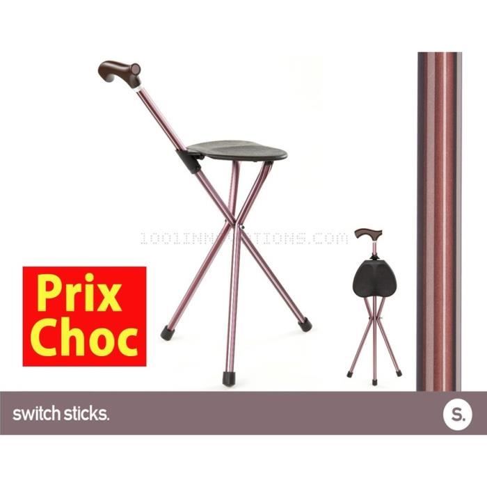 Canne siège pliante Switch Sticks Kensington Cdiscount Santé