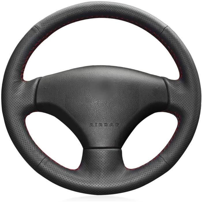 Housse Volant Peugeot 206 2001-2009 - Cuir Microfibre - Customisation Bleu