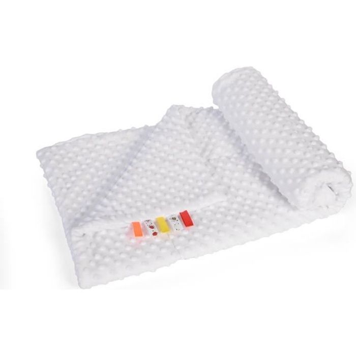 Juli Couverture Bebe Bi Face En Microfibre Minky 360 Gr M2 80x80cm Plaid Des La Naissance Tapis D Eveil Edredon Polaire Cdiscount