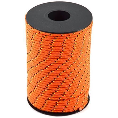 Corderie Italiane 006000747 Multifunctioneel vlechtwerk voor tuin en doe -het-zelvers, UV-gestabiliseerd, weerbestendig, 10 mm, 50 m, wit met blauw controlelampje