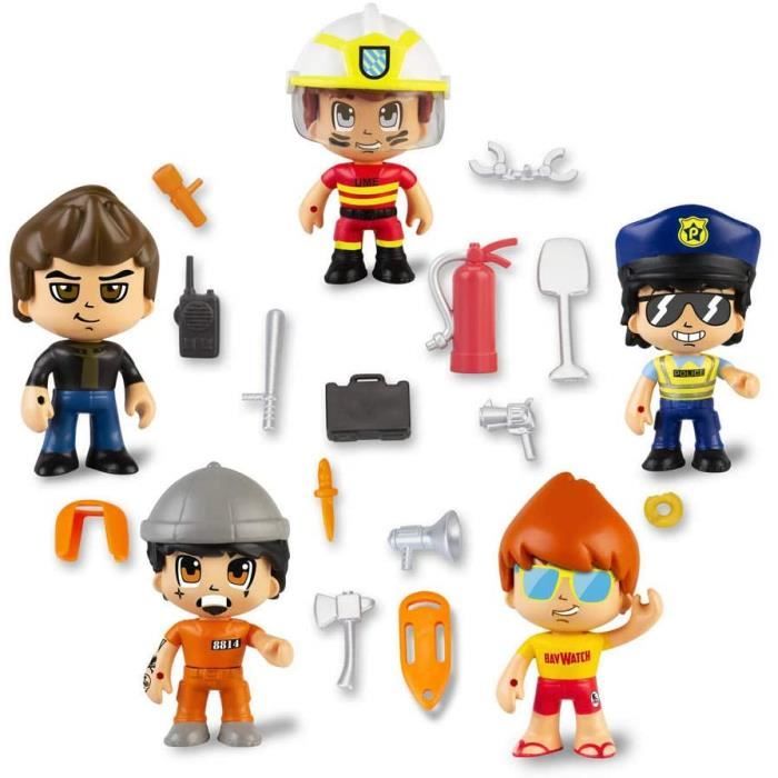 Pinypon Action Ensemble de 5 Figurines de La Serie 2 avec Accessoires pour Enfants de 4 a 8 ans Famosa 700015265 700015265 Cdiscount Jeux Jouets