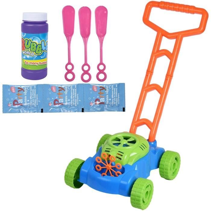 Machine À Bulles, Jouet Tondeuse À Gazon Avec Solution À Bulles, Souffleur De Bulles D'Extérieur Machine À Bulles, Jouet Tondeuse À Gazon Avec Solution À Bulles, Souffleur De Bulles D'Extérieur