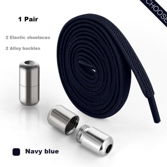 Lacets plats hot sale bleu marine
