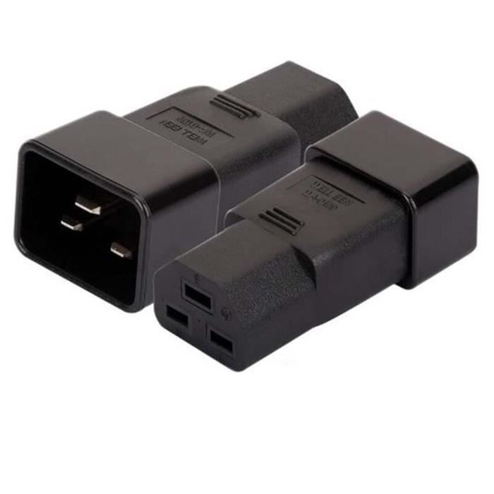 YAODHAOD Adaptateur secteur Schuko vers IEC C13 C5 - Adaptateur pour appareil froid C13 C5 - Contact de protection pour ordinateur portable ou câble